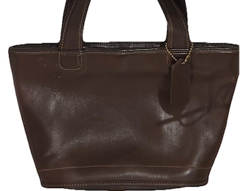 Vintage Coach Bleecker Small Basket 9301 Brown Leather Bag