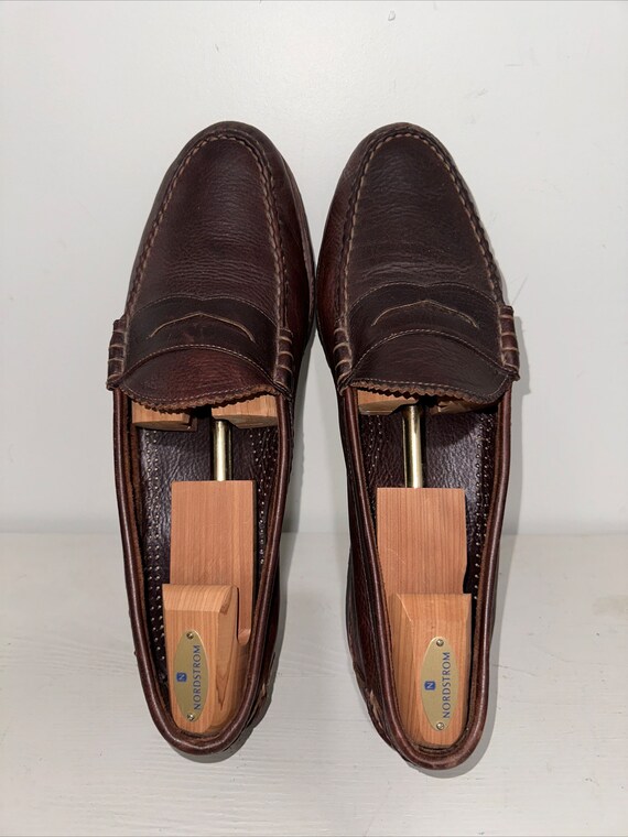 ALLEN EDMONDS Flagstaff Brown Leather Penny Loafer