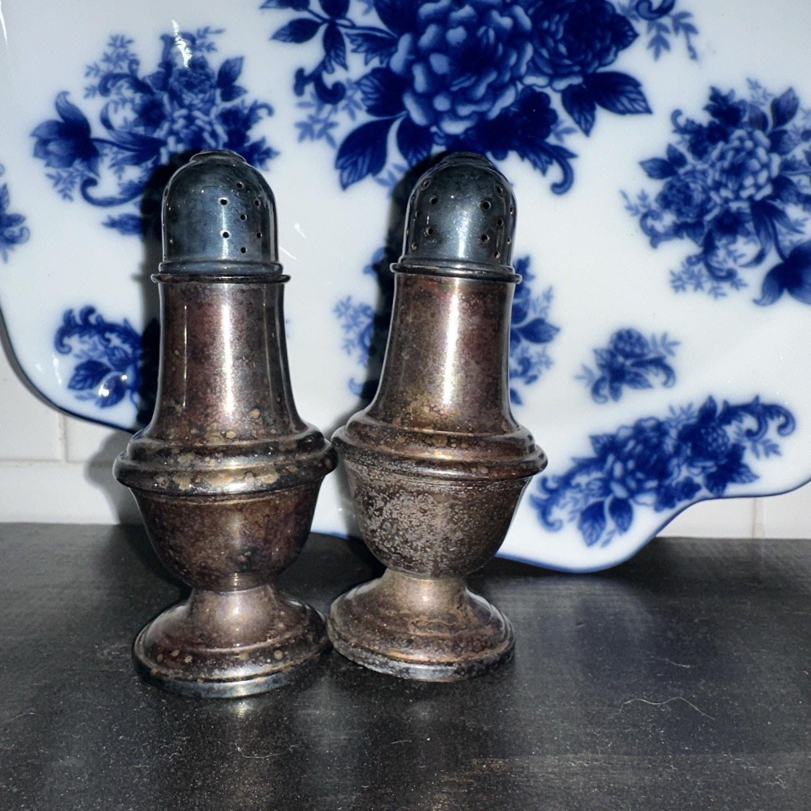 Vintage Gorham A Gorham Silver Original Column Salt and Pepper