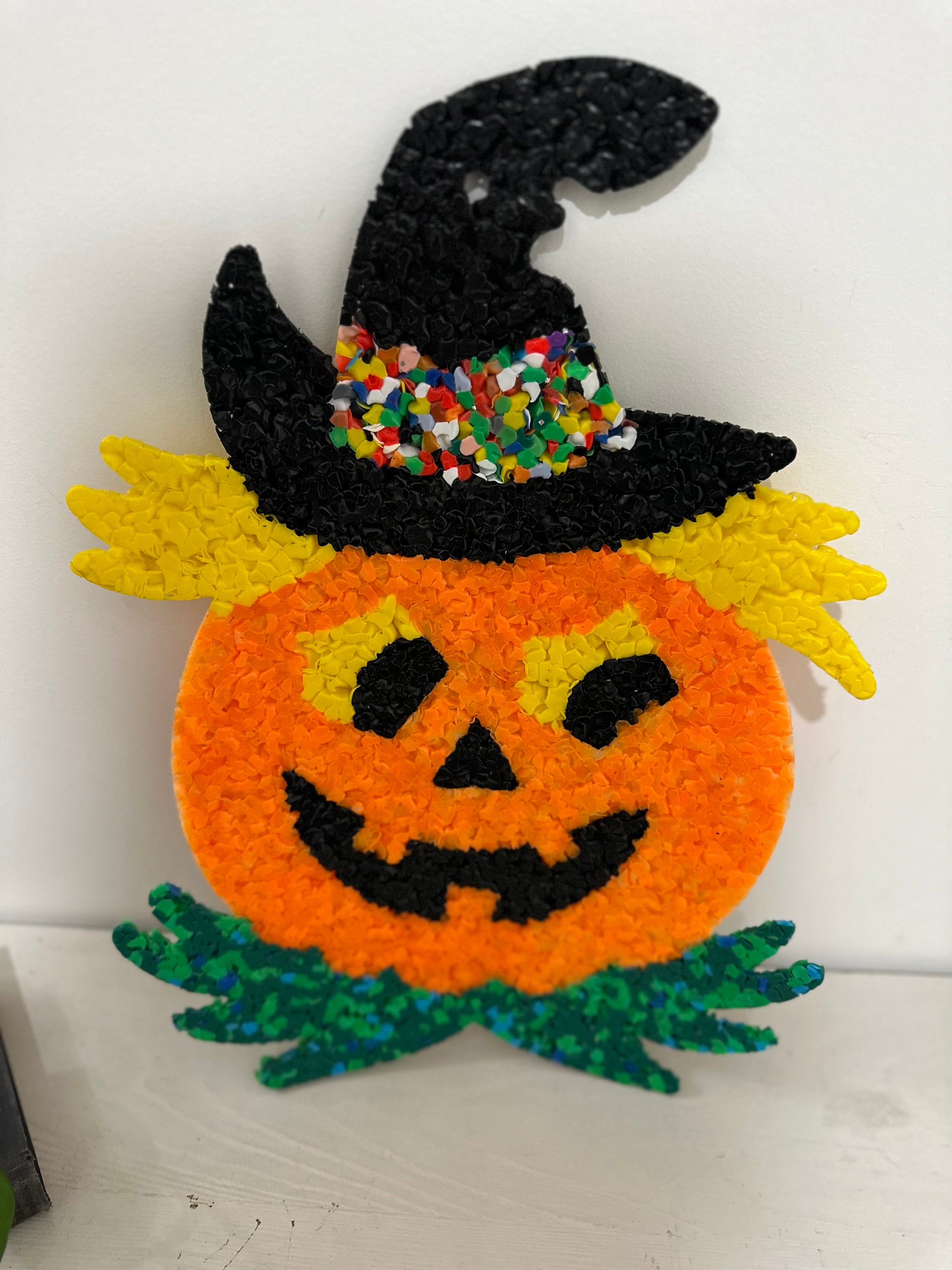 Vintage Melted Plastic Popcorn Halloween Decorations 29