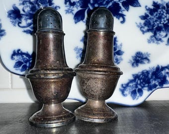 Vintage Gorham A Gorham Silver Original Column Salt and Pepper