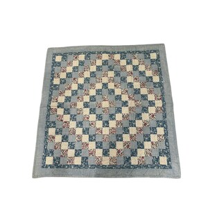 Handgemachte Neun Patch Variation Wand Quilt Klassische Patchwork Design Floral Rückseite