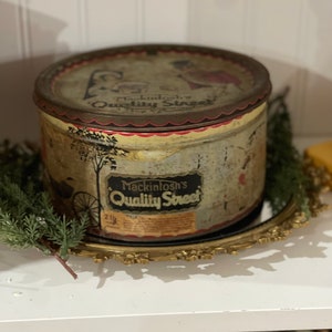 Old Mackintosh&#39;s Quality Street  Toffee&#39;s  And Chocolates Tin Made in England