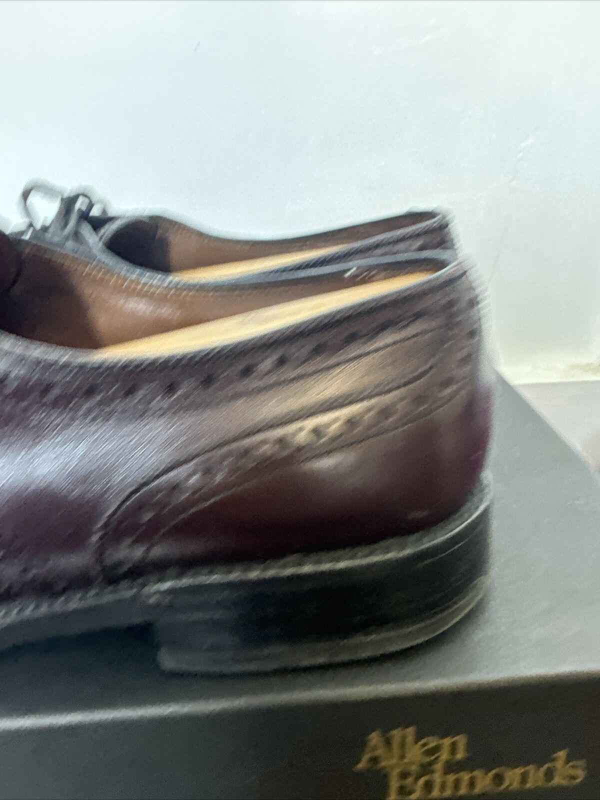Allen Edmonds Concord Wingtip Oxford Shoes Burgundy 9.5 D Leather w/ Box & Bags Wingtip Shoes | Allen Edmonds main image 4