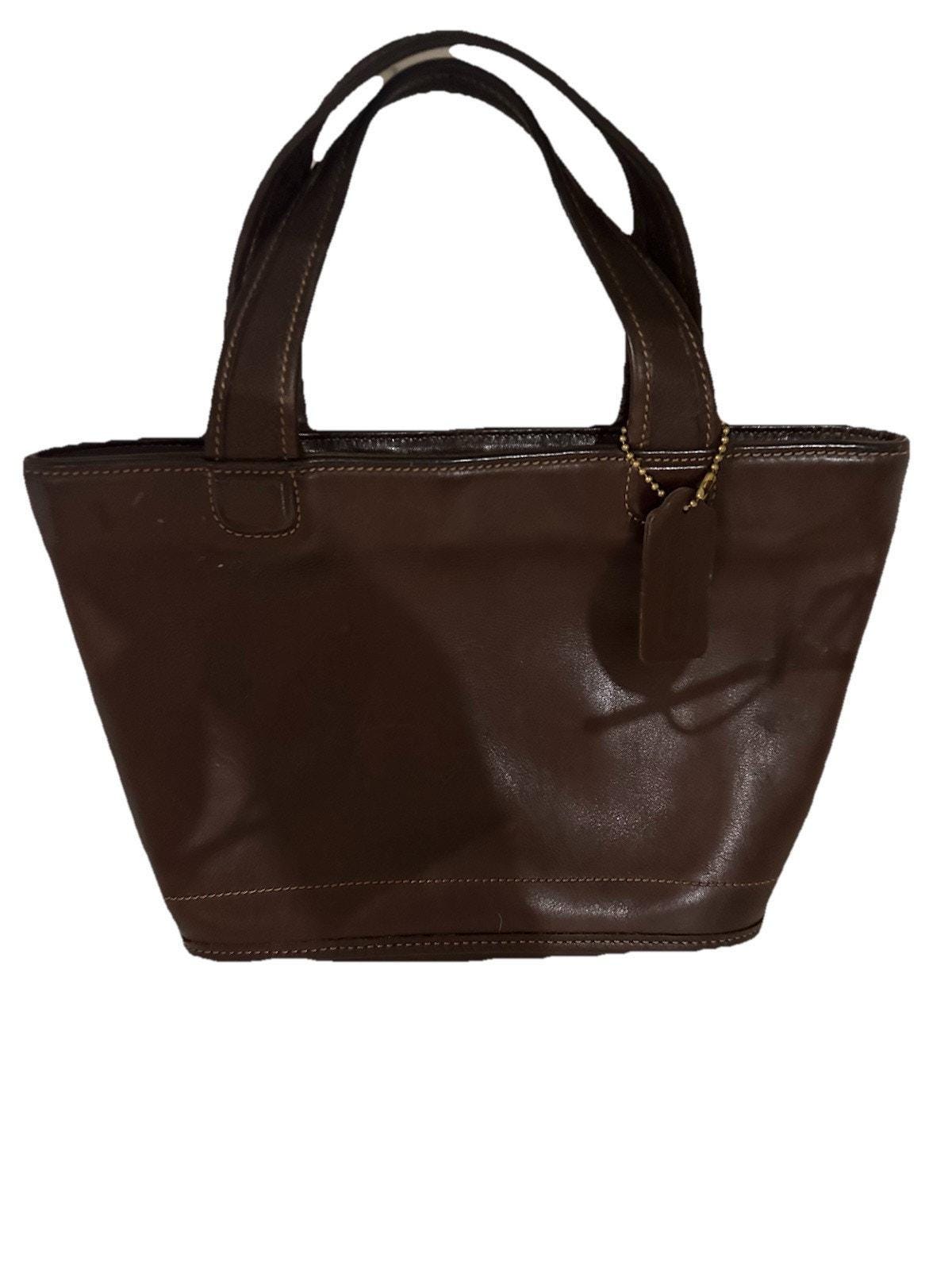 バッグ 00s old coach 9301 totebag leather Vintage Coach 9301 Bleecker Small Basket Black Leather Bag
