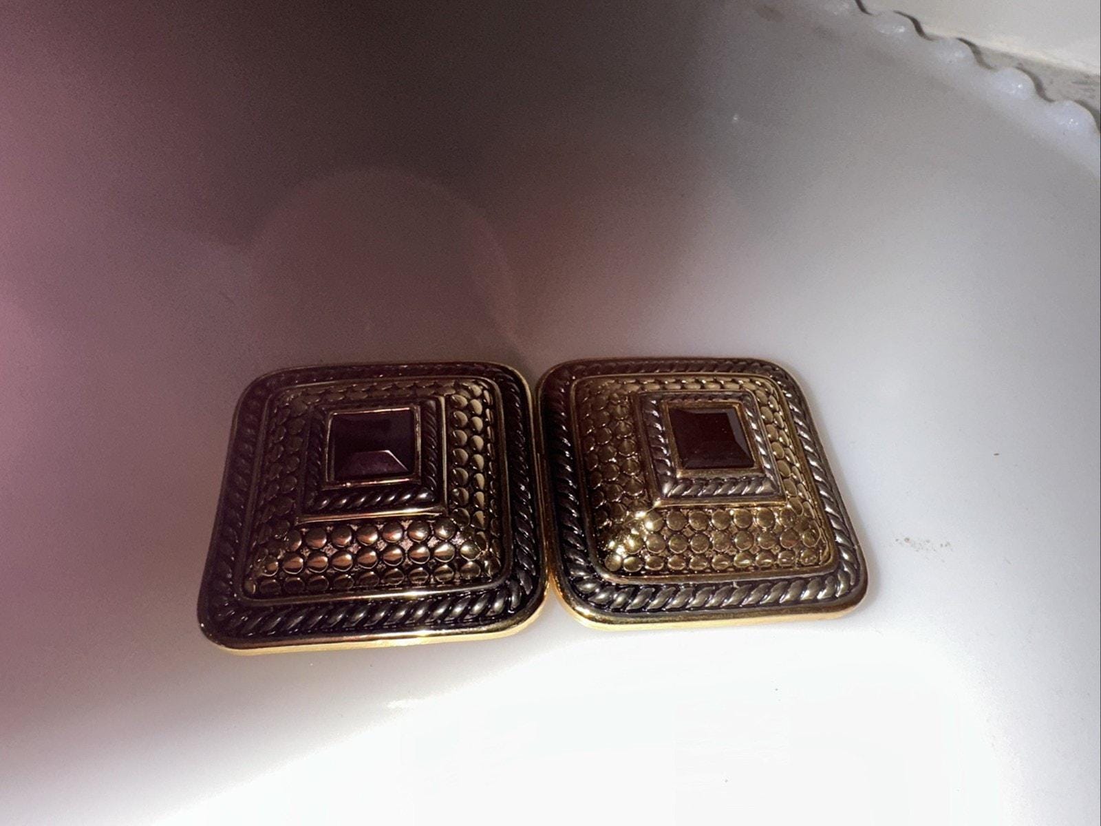 Vintage Paquette Mixed Metal 2 Piece‎ Interlocking Belt Buckle Rhinestone Vintage Paquette Mixed Metal 2 Piece Interlocking Belt  main image 3