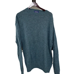 Pendleton 100% Wool Crew Neck Pullover Teal Blue Size XL