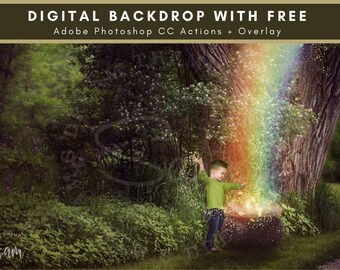 I Found His Pot of Gold! Digital Backdrop