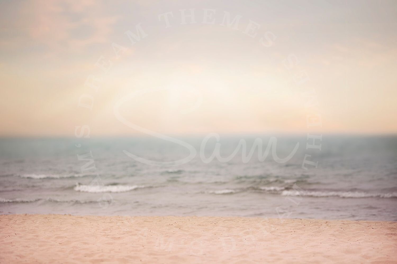 Gold Sunset Coast Digital Backdrop - Also Found in 6 Dreamy Beach ...