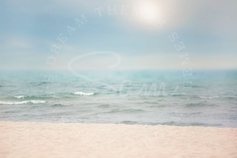 6 Beach Theme Bundle - Digital Background - Beach Photography - Digital ...