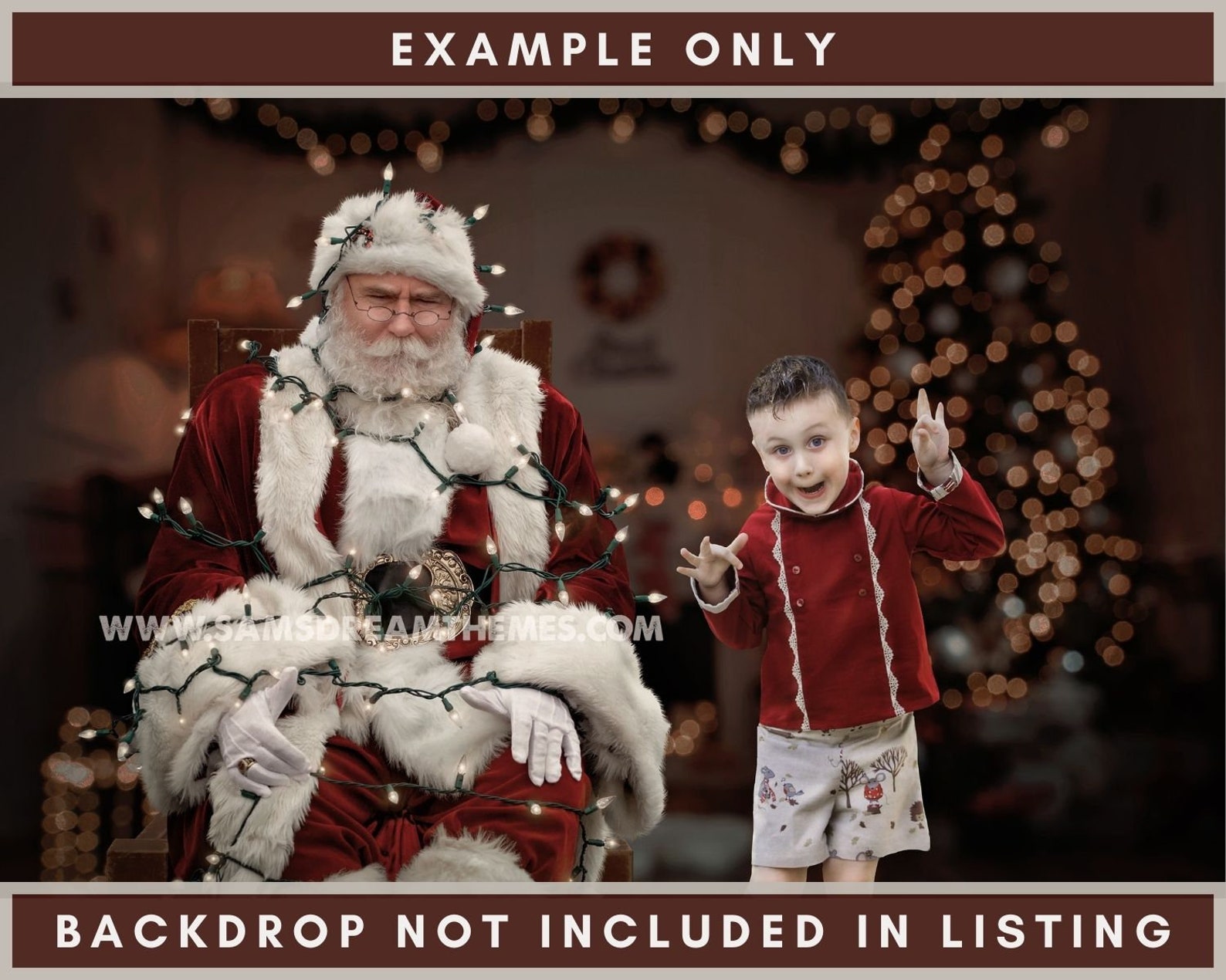 tied up christmas tree