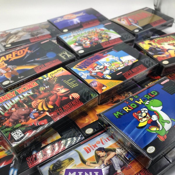 Mini Super Nintendo SNES Protector Boxes / Cases Classic