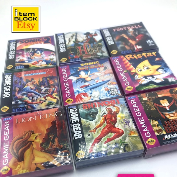 Mini Sega Game Gear Protector Boxes / Cases Classic GameGear