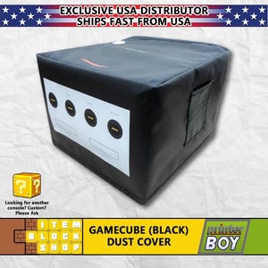 Nintendo GameCube Vinyl Dust Cover - Black (EXCLUSIVE US SELLER)