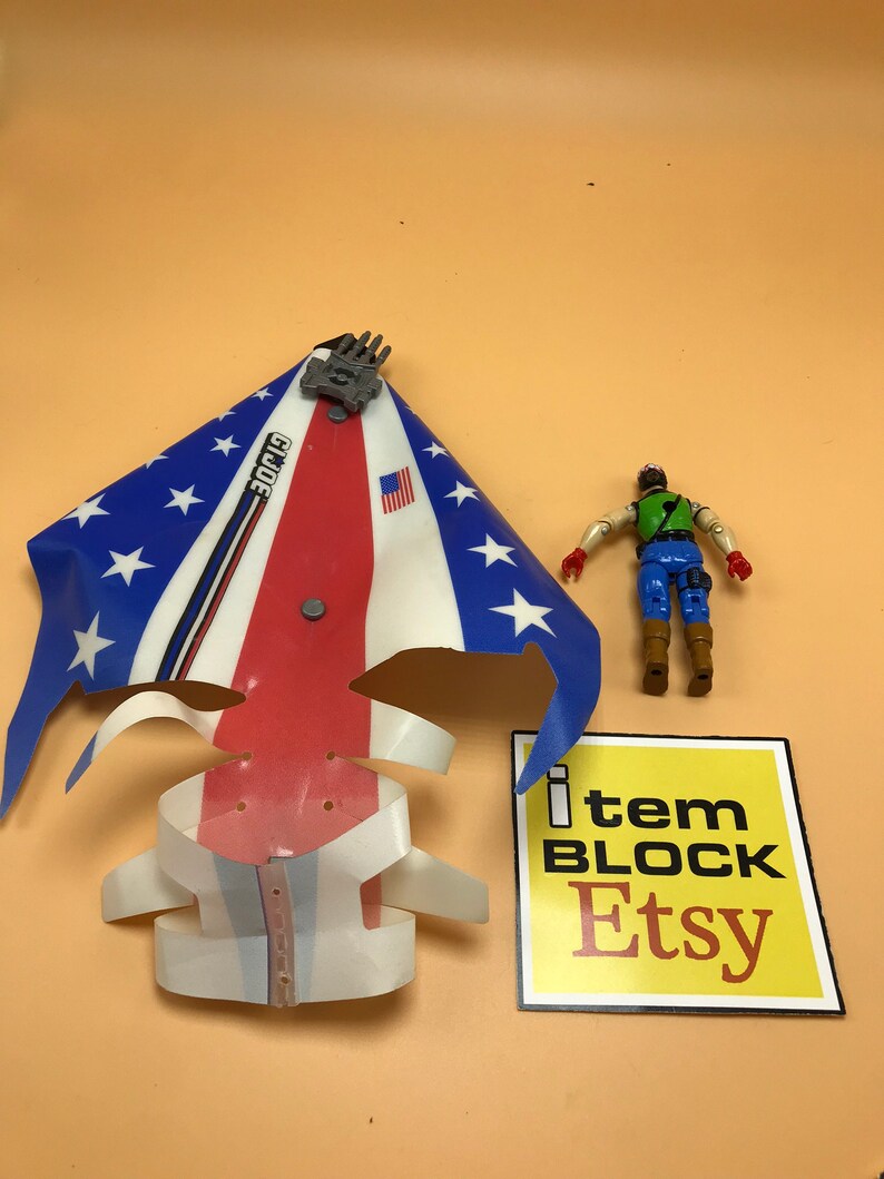Air Commandos Aerial Craft Glider and Spirit v3 Figure G.I GI Joe 1989 Joe Vehicle