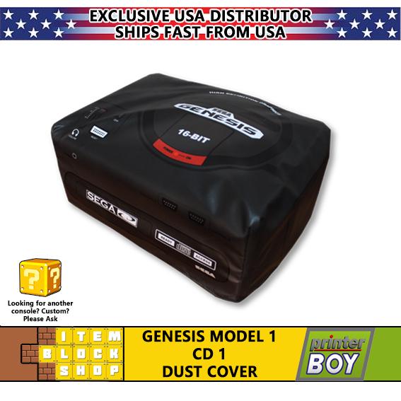 Sega Genesis Model 1 + Sega CD 1 Vinyl Dust Cover (exclusive US