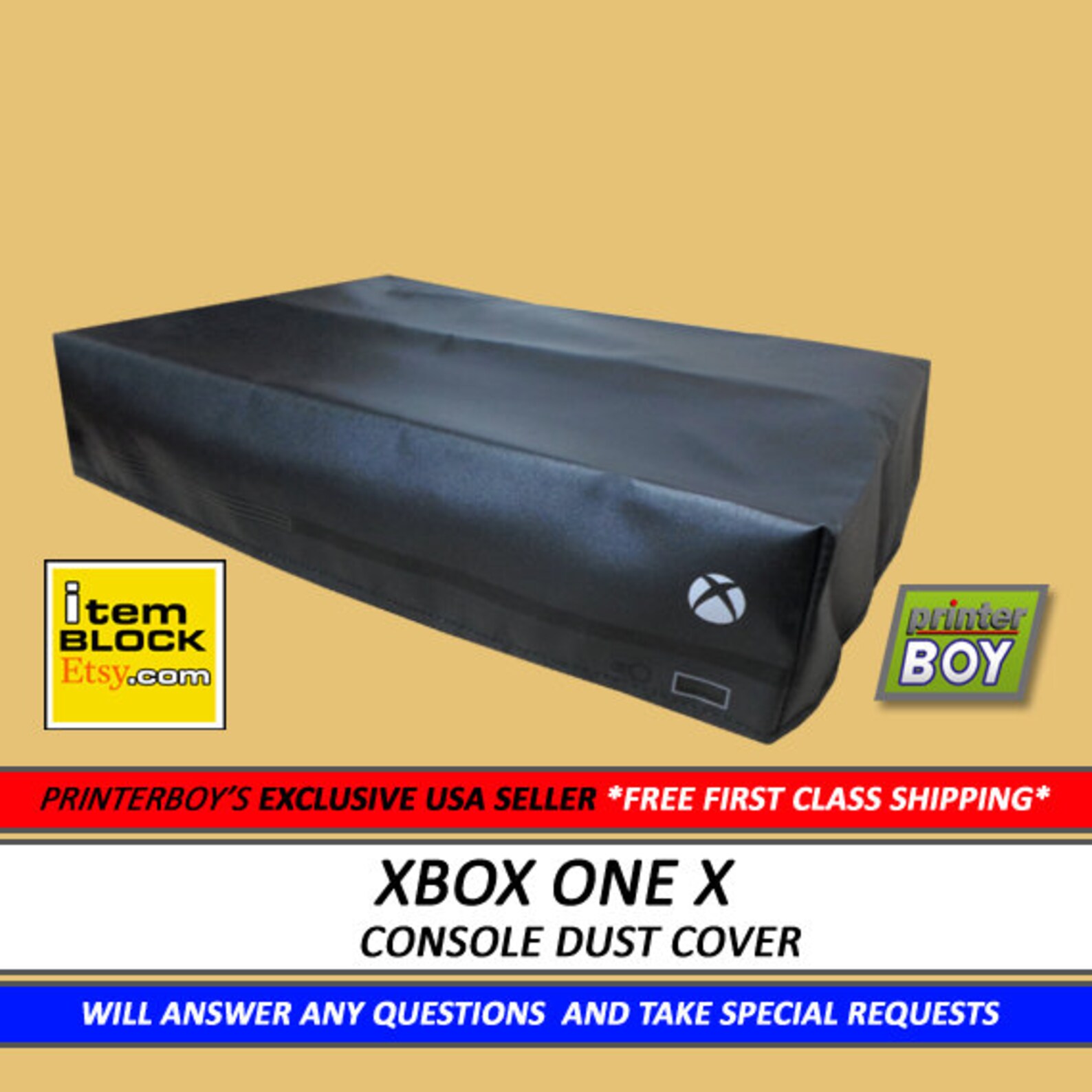 XBox One X Vinyl Dust Cover Exclusieve Amerikaanse VERKOPER Etsy