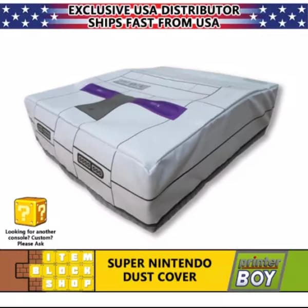 Super Nintendo SNES Model 1 Vinyl Dust Cover (Exclusive US SELLER)