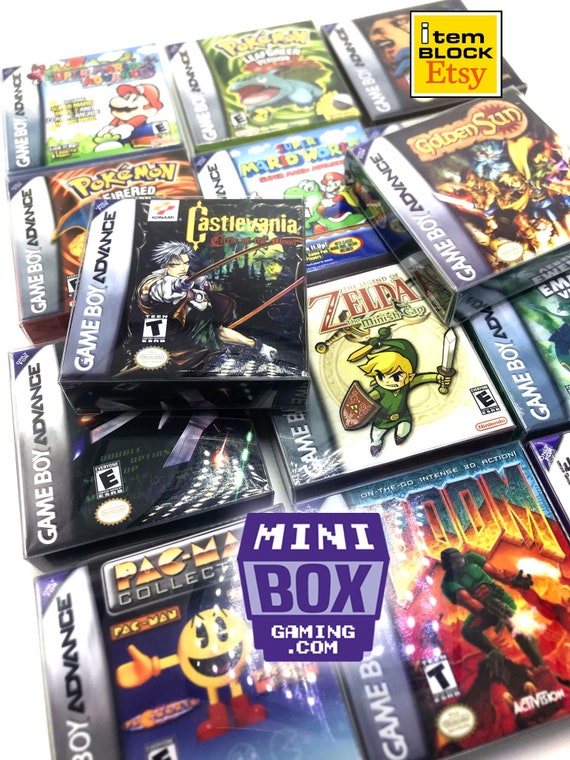Mini Game Boy Advance Protector Boxes Cases Classic Gba Etsy
