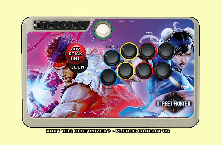 Street Fighter 6 (Ryu & Chun Li) - Mayflash F500 / F500E Artwork