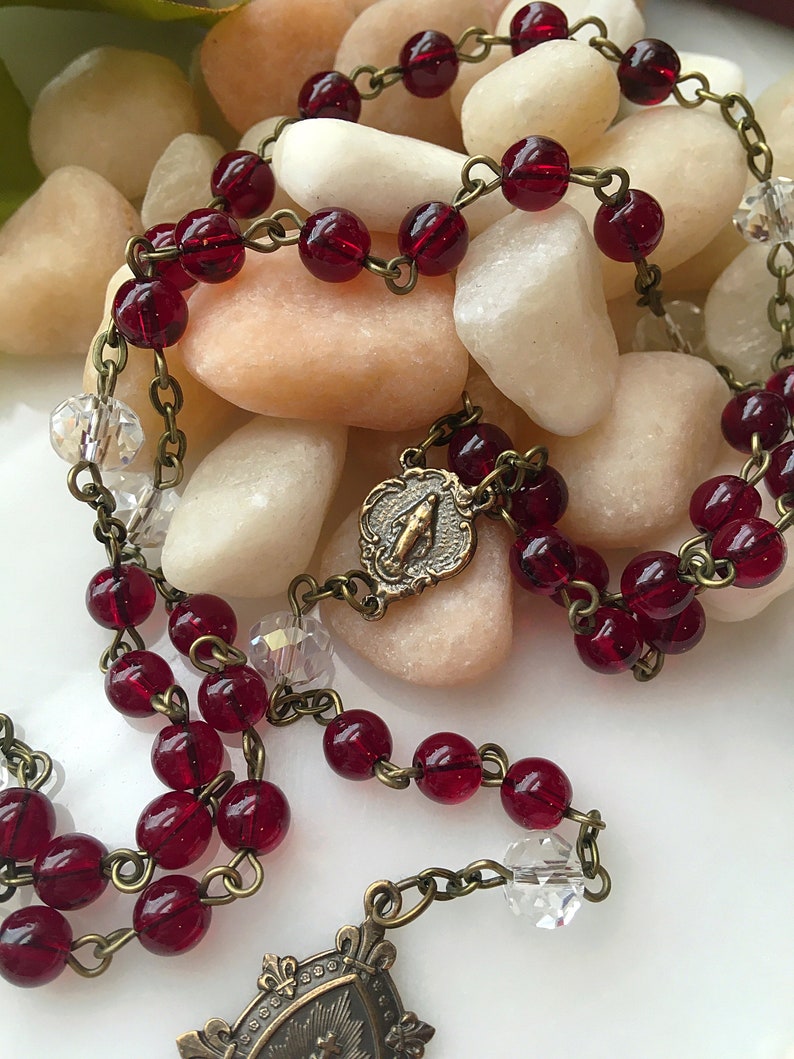 Sacred Heart of Jesus Chaplet, Bronze Chaplet of the Sacred Heart ...