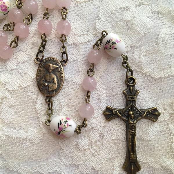 Pink Rosary Etsy