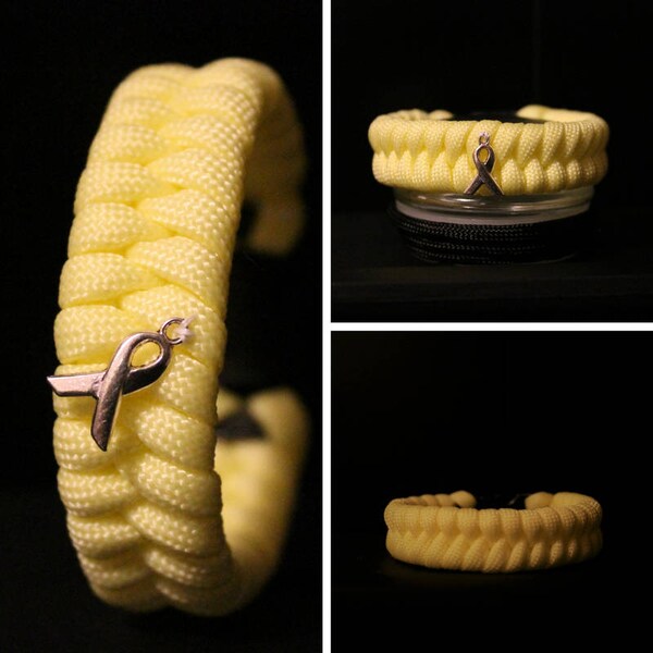 Endometriosis Awareness Paracord Bracelet