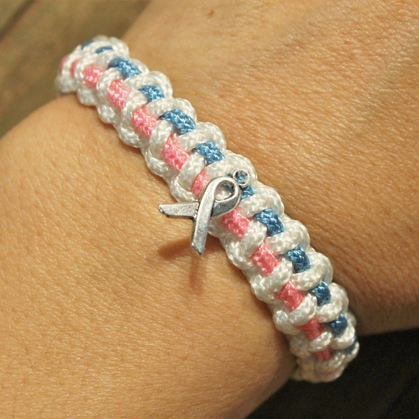 Pregnancy Infant Loss Miscarriage Pro Life Awareness Micro Paracord Bracelet