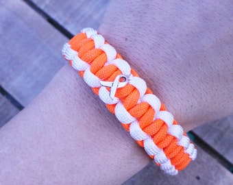 MS Multiple Sclerosis Awareness Paracord Bracelet