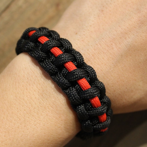 Thin Red Line Custom Firefighter Support Paracord Bracelet