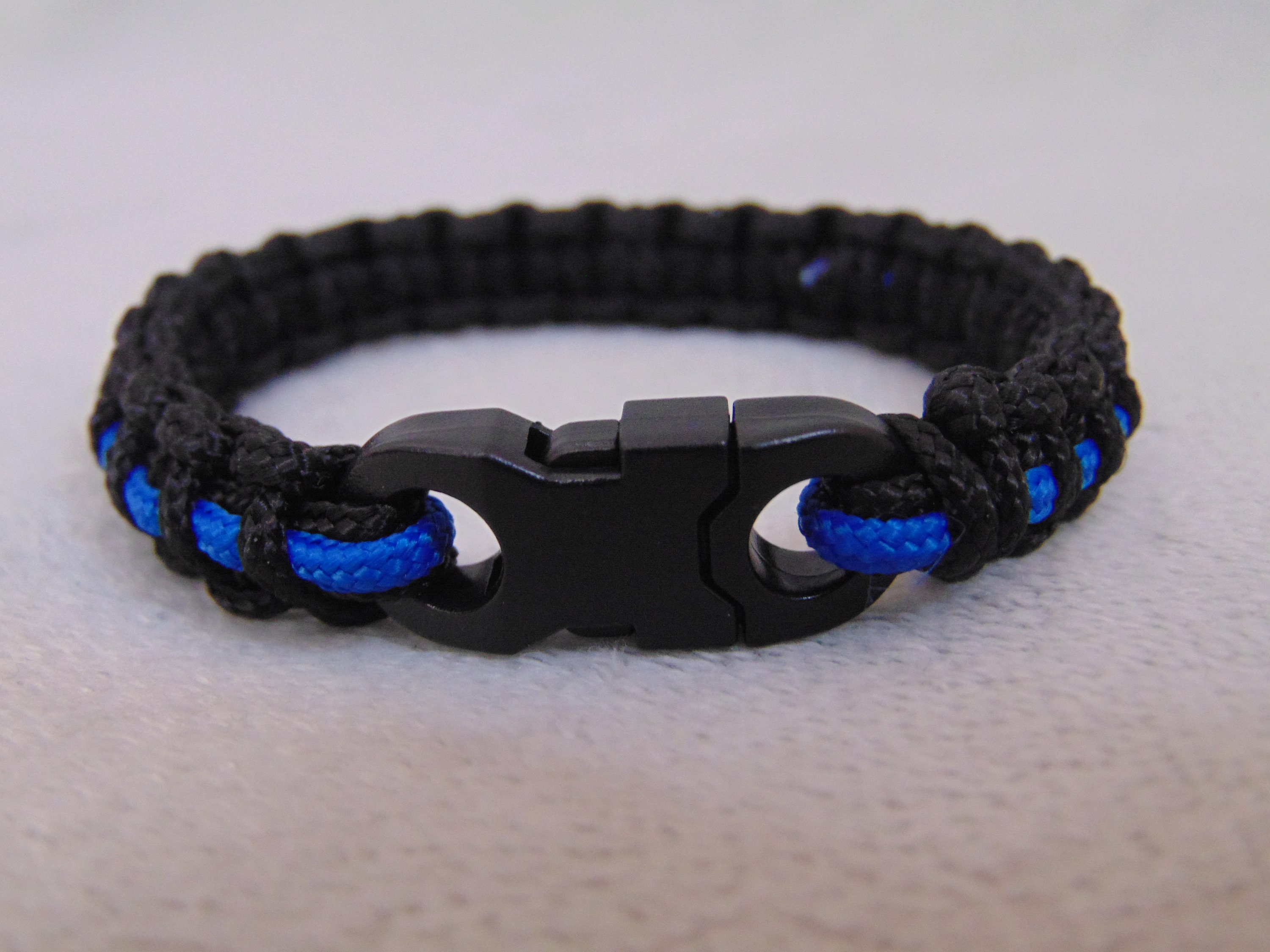 Details about   Thin Blue Line Paracord Bracelet Maryland State Police 