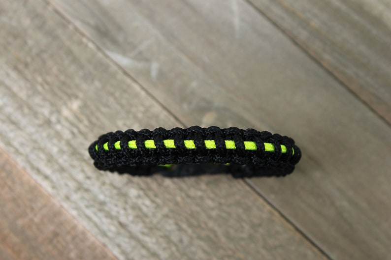 Thin Yellow Line Dispatch Support Micro Paracord Bracelet Etsy