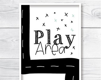 Kinderzimmer Poster 'Play Area' Wandbild