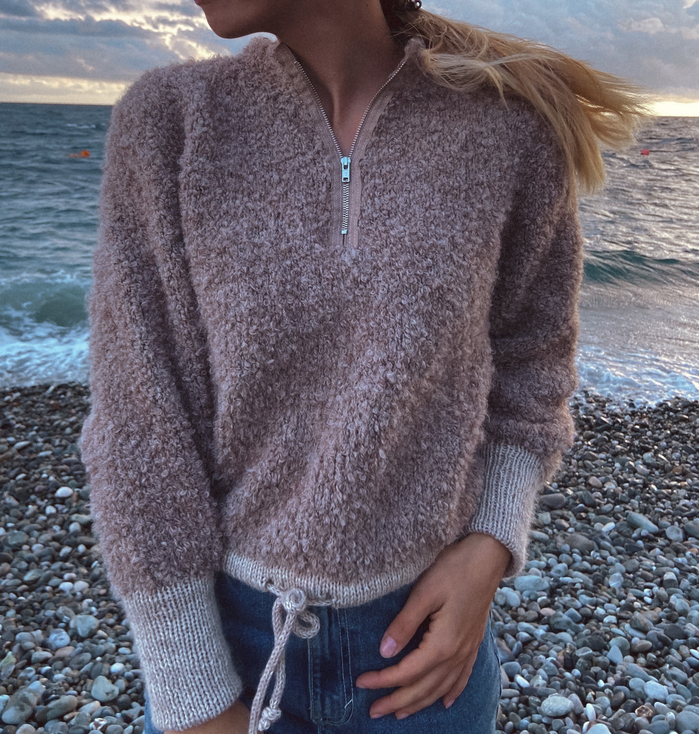 LAMB with a zipper Jumper Knitting Pattern Etsy