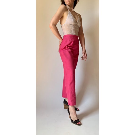 vintage 60s pant by Alex Colman silk cropped pant - image 7