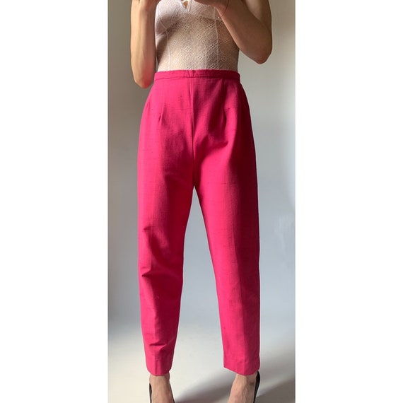 vintage 60s pant by Alex Colman silk cropped pant - image 6