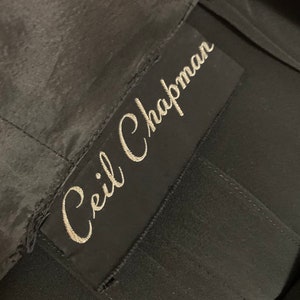 1940s Ceil Chapman cocktail dress vintage 40s silk crepe dress image 7