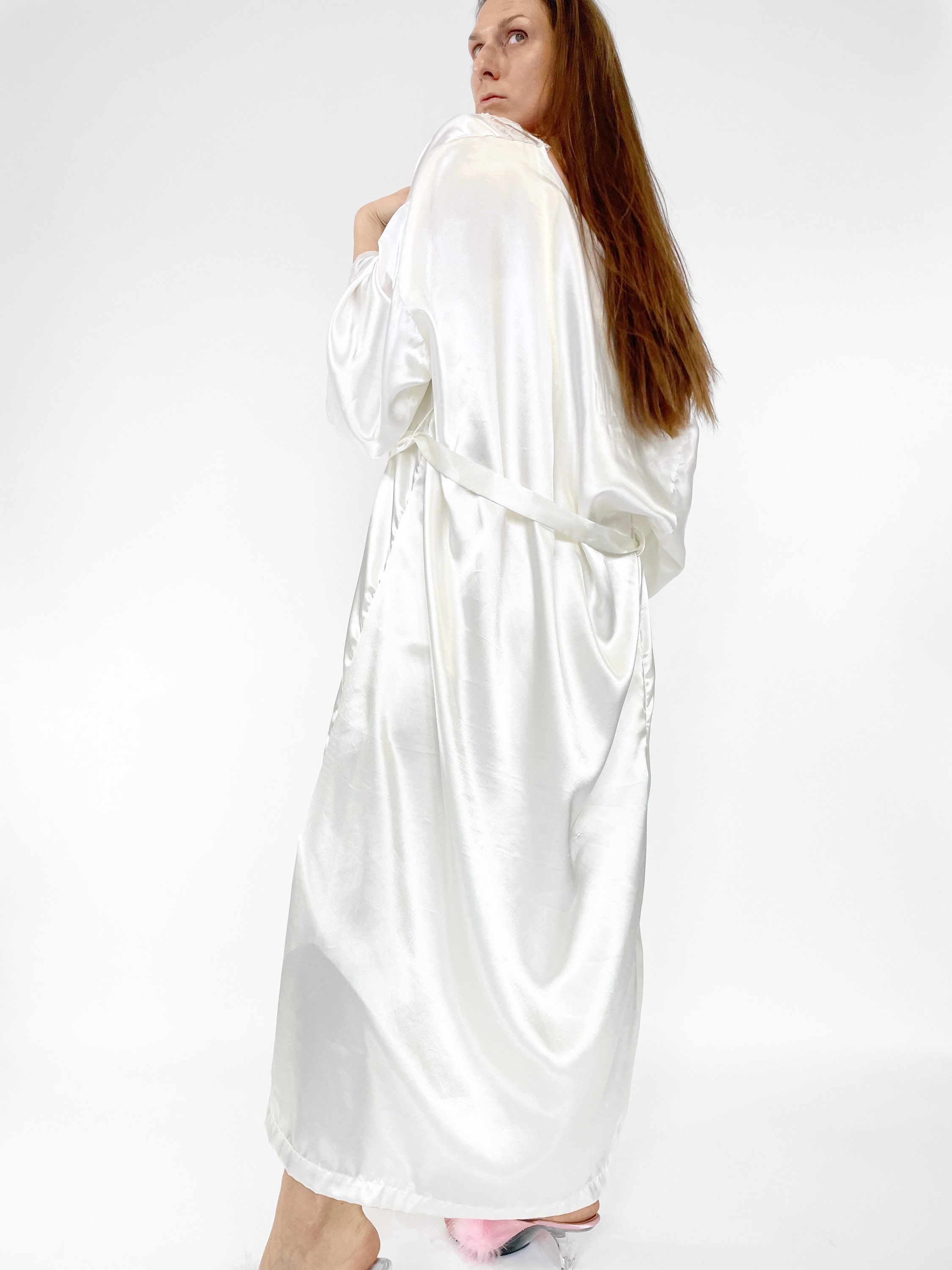 1980s Lingerie Set Vintage 80s Robe & Matching Nightgown - Etsy