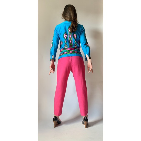 vintage 60s pant by Alex Colman silk cropped pant - image 3