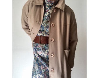 vintage 1980s coat 80s box coat
