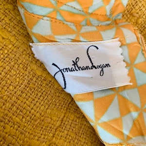 1960s dress vintage 60s yellow princess line sheath dress by Jonathan Logan image 4