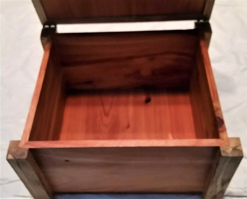 Jewelry Box--Hand Crafted from Red Cedar and Sycamore Wood