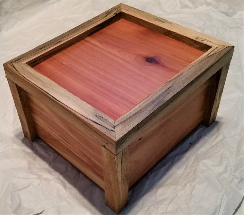 Jewelry Box--Hand Crafted from Red Cedar and Sycamore Wood
