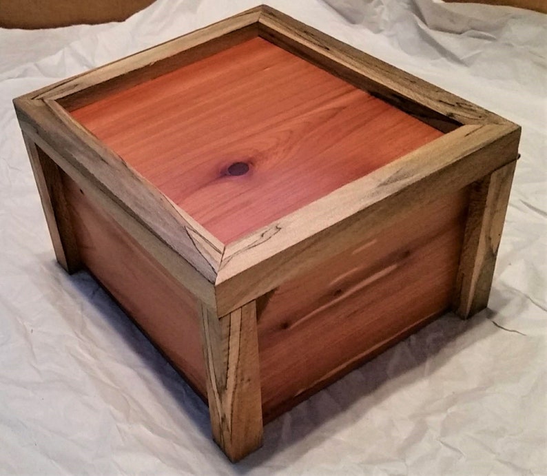 Jewelry Box--Hand Crafted from Red Cedar and Sycamore Wood