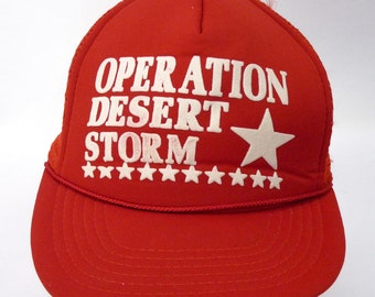 Desert Storm Veteran with Ribbons ODG Military Hat Baseball Cap