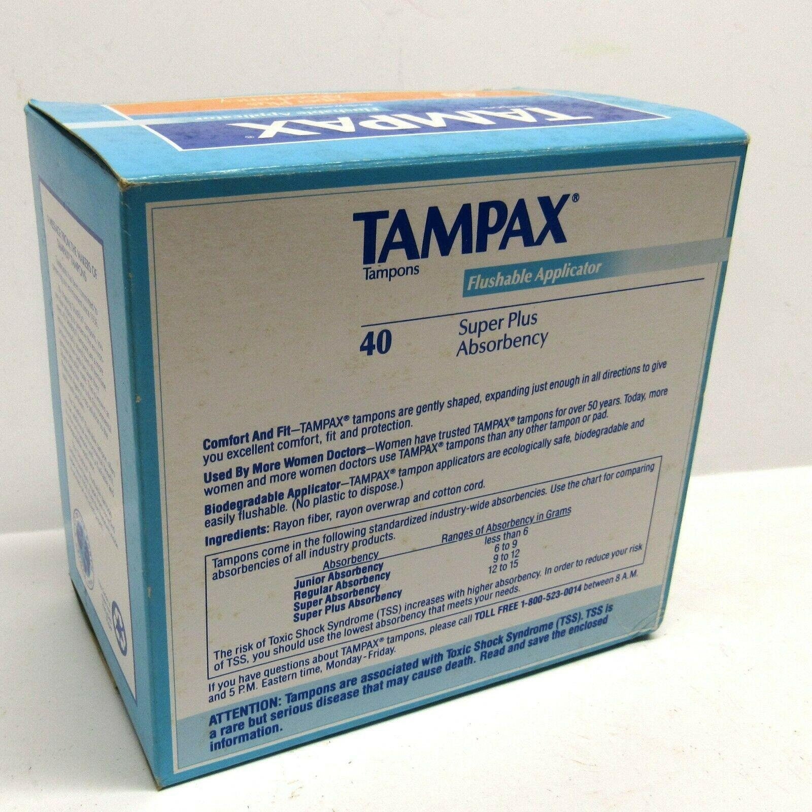 Vintage 90s TAMPAX Super Plus Display Box Movie TV Etsy