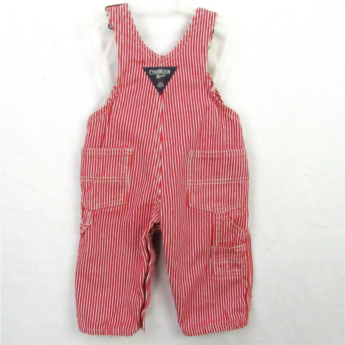 Vintage OshKosh B'Gosh Baby Bib Overalls Vestbak 6 Month Etsy