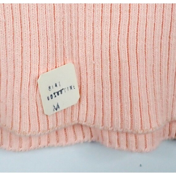 Stefano Light Pink Ribbed Knit Turtleneck Sweater… - image 2