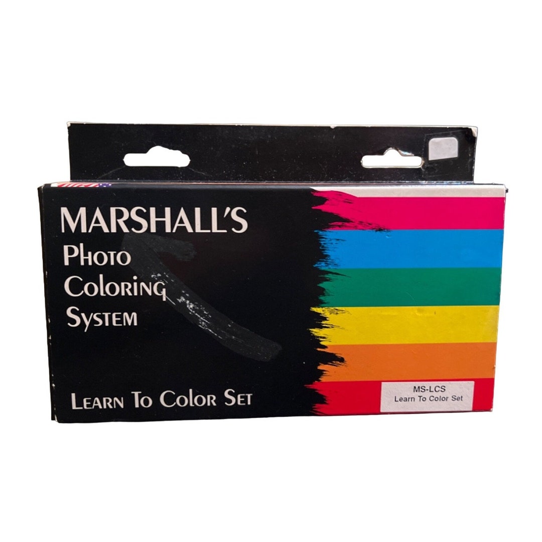 Vintage Marshalls Photo Coloring System Set Photo Oils Etsy