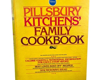 VTG Pillsbury Kitchens Family Cookbook 1979 Reliure à 5 anneaux à couverture rigide